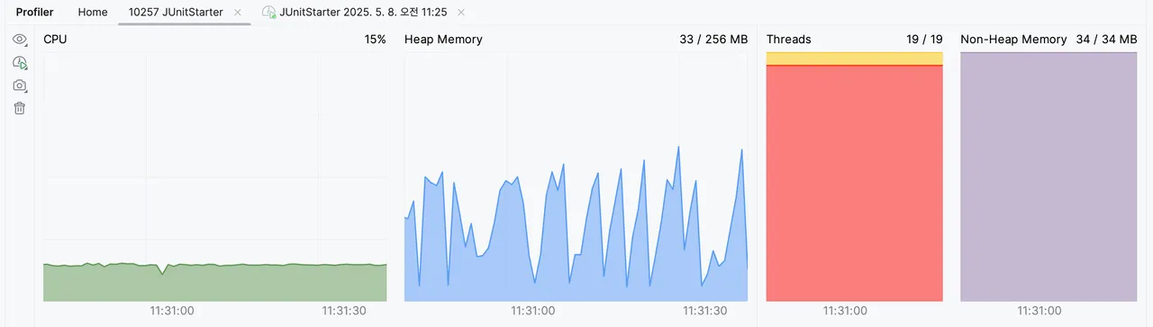 CPU 및 메모리 사용량