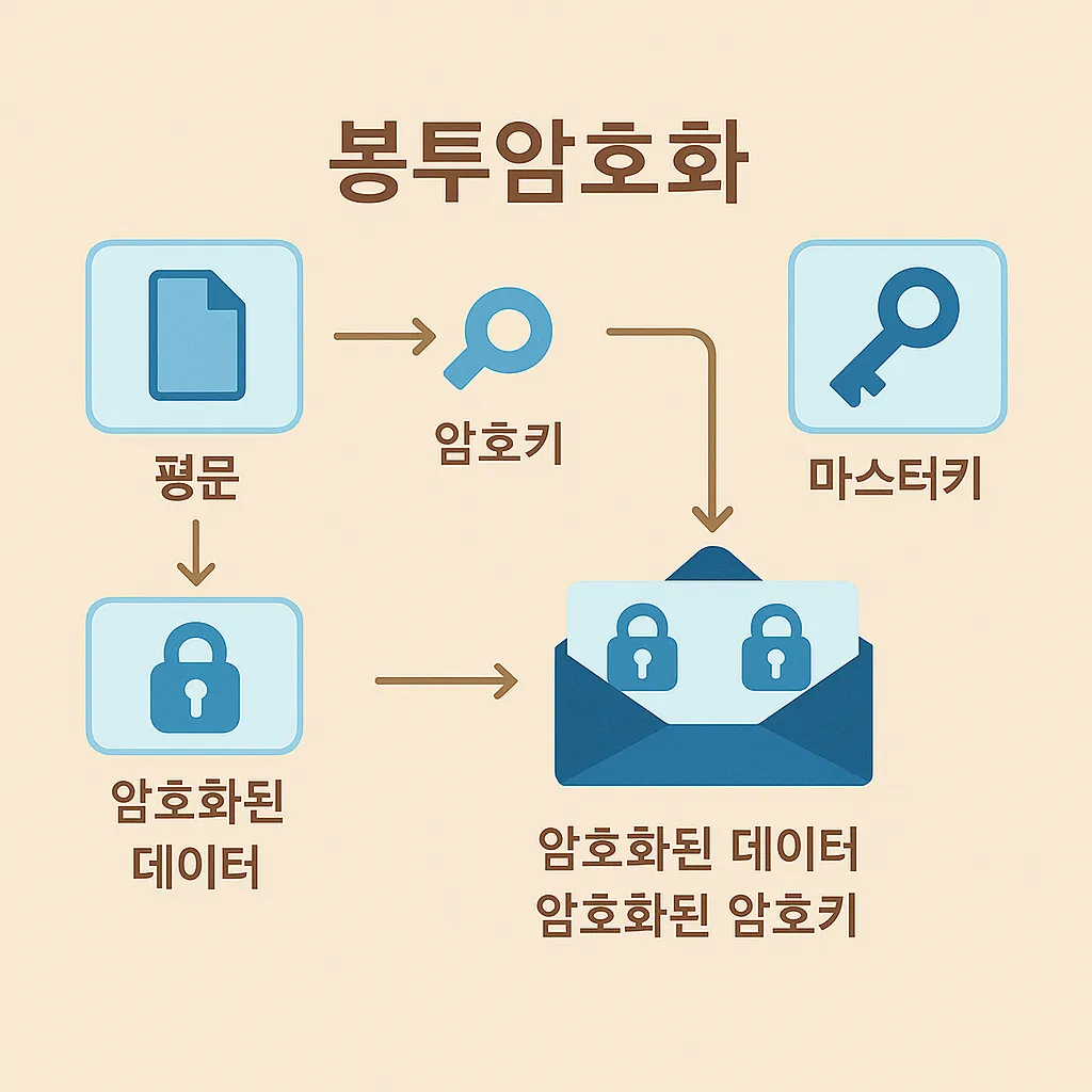 봉투암호화 개념도