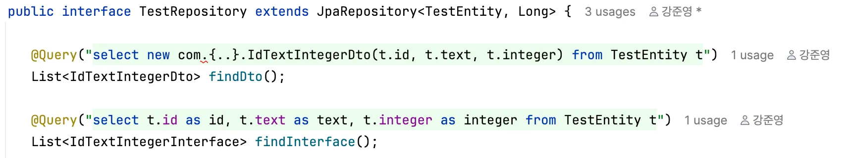 JPQL과 QueryDSL에서 프로젝션으로도 암/복호화가 동작